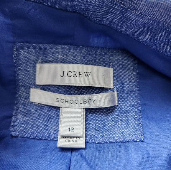 J Crew 100% linen schoolboy blazer - Picture 5 of 14